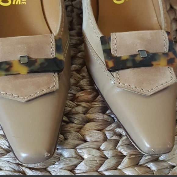 Salvatore Ferragamo square toe suede heels - Picture 2 of 7